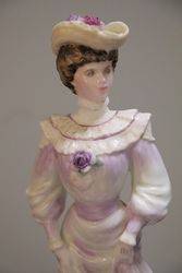 Coalport Lady Figurine Louisa At Ascot 