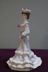 Coalport Lady Figurine Louisa At Ascot 