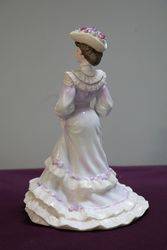 Coalport Lady Figurine Louisa At Ascot 