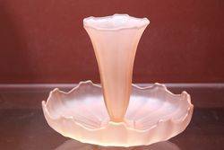 Combination Pink Glass Comport Float Bowl 