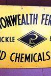 Commonwealth Fertilisers Enamel Advertising Sign 