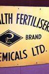 Commonwealth Fertilisers Enamel Advertising Sign 