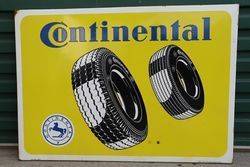 Continental Enamel Advertising Sign  