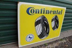 Continental Enamel Advertising Sign  