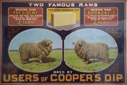 Coopers Dip Wooden Framed Advertising Sign  