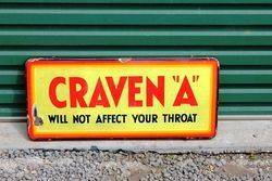 Craven A Enamel Advertising Sign