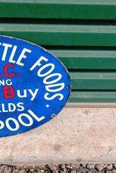 Crossfields ABC Enamel Advertising Sign