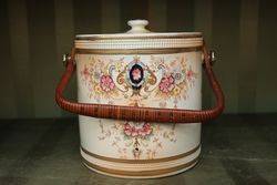 Crown Devon Biscuit Barrel  