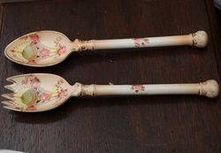 Crown Devon Salad Servers 