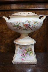 Crown Ducal Rose Bowl And Stand 