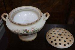 Crown Ducal Rose Bowl And Stand 