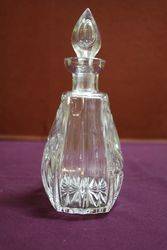 Cut Glass Decanter With Stopper  