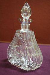 Cut Glass Decanter With Stopper  