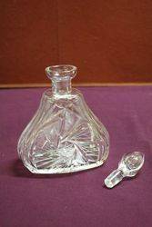 Cut Glass Decanter With Stopper  