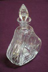 Cut Glass Decanter With Stopper  