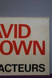 David Brown Tracteurs French Advertising Sign 