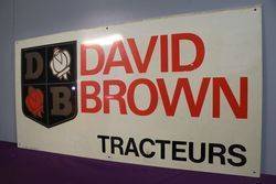 David Brown Tracteurs French Advertising Sign 