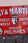 Day And Martins Boot Polish Enamel Sign
