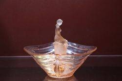 Deco Pink Float Bowl C1930 