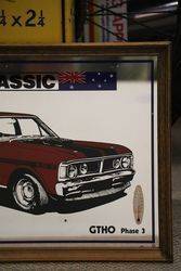 Decorative Mirror + Thermometer Ford Classic GTHO Phase 3