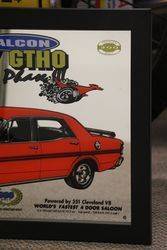 Decorative Mirror Pub Car Memorabilia Vintage Ford Falcon XY 