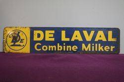 Delaval Milker Double Side Tin Sign 