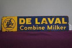 Delaval Milker Double Side Tin Sign 