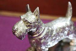 Desmo Vintage Scotch Terrier Dog Car Mascot 