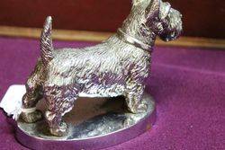 Desmo Vintage Scotch Terrier Dog Car Mascot 