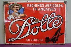 Dolle Machines Agricoles Franaises Enamel Advertising Sign 