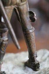Don Quixote Bronze Figure
