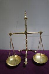 Doyle and Son Victorian Brass balance scale