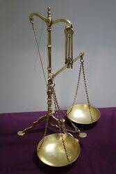 Doyle and Son Victorian Brass balance scale