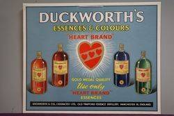 Duckworthand39s Essences and Colours Card Advertising Sign 