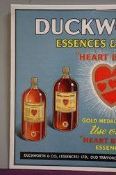 Duckworthand39s Essences and Colours Card Advertising Sign 