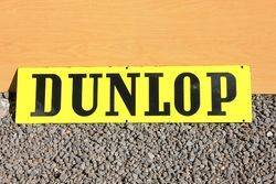 Dunlop Double Sided Enamel Sign