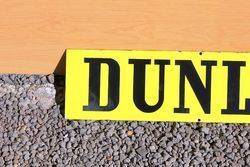 Dunlop Double Sided Enamel Sign