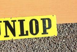 Dunlop Double Sided Enamel Sign