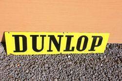 Dunlop Double Sided Enamel Sign