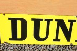 Dunlop Double Sided Enamel Sign