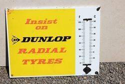 Dunlop Enamel Thermometer Sign