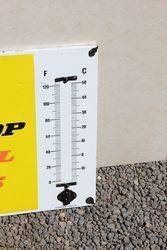 Dunlop Enamel Thermometer Sign