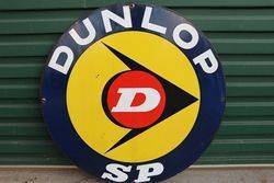 Dunlop SP Double Side Enamel Advertising Sign 