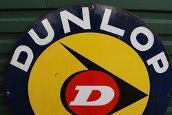 Dunlop SP Double Side Enamel Advertising Sign 