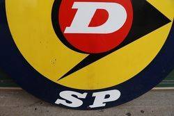 Dunlop SP Double Side Enamel Advertising Sign 