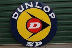 Dunlop SP Double Side Enamel Advertising Sign 