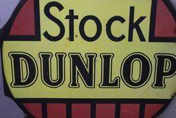 Dunlop Stock Double Sided Enamel Sign