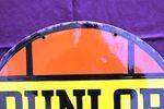 Dunlop Stock Round Double Sided Enamel Sign