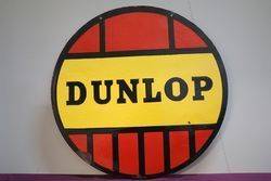 Dunlop Tyre Double Sided Enamel Advertising sign 