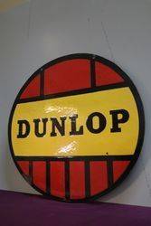 Dunlop Tyre Double Sided Enamel Advertising sign 